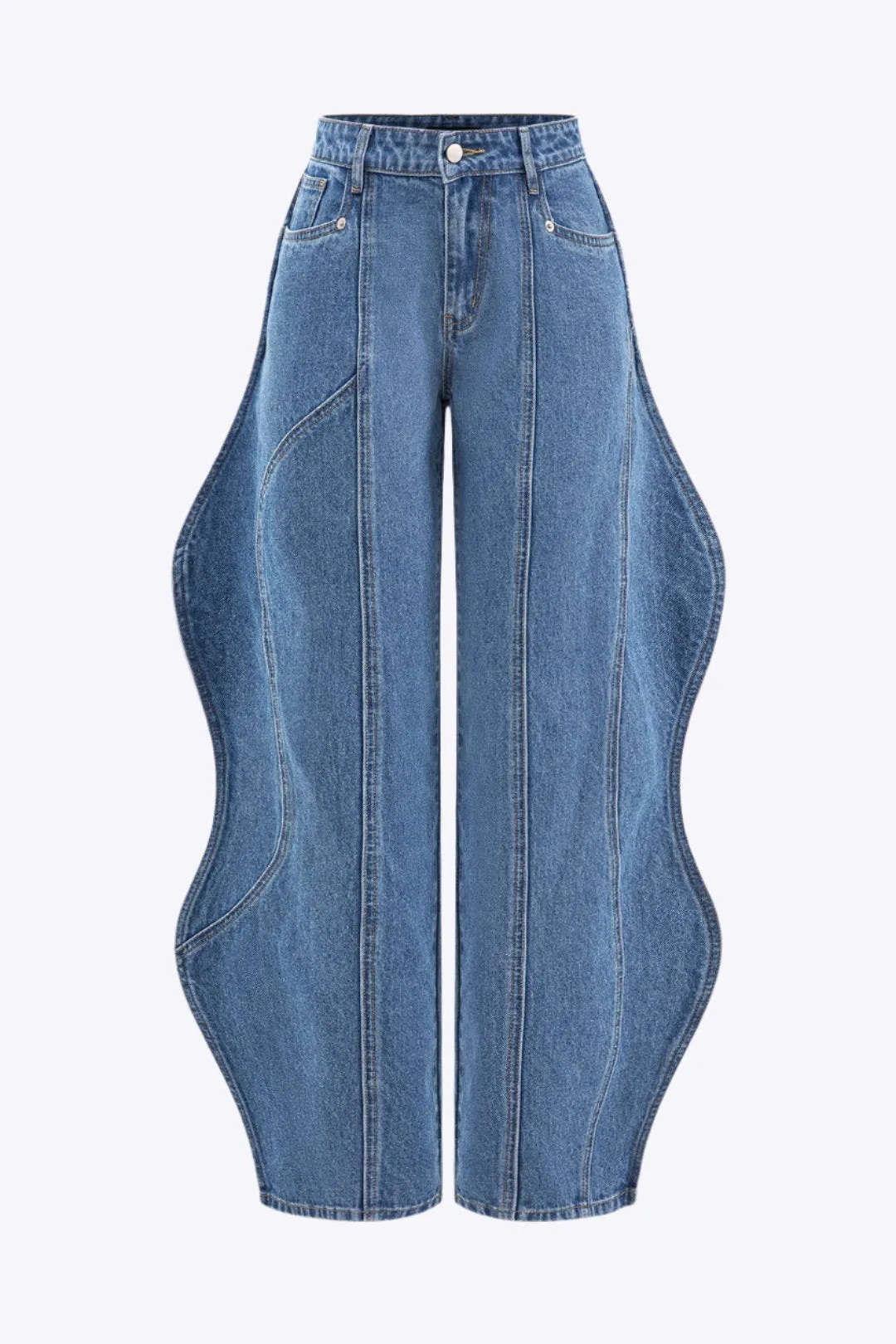 Pearl - Trendy High Waist Woman's Jeans