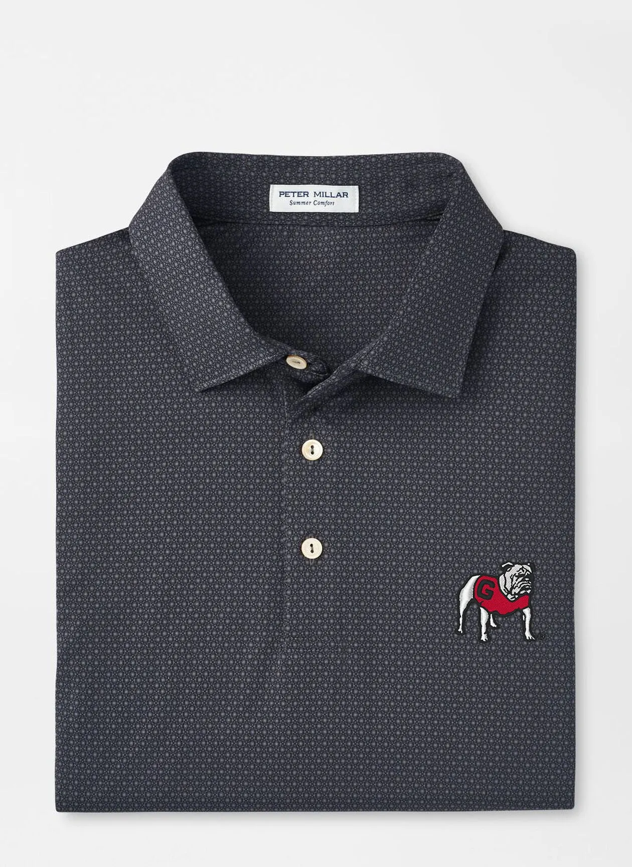 Peter Millar Georgia Standing Bulldog Tesseract Performance Jersey Polo