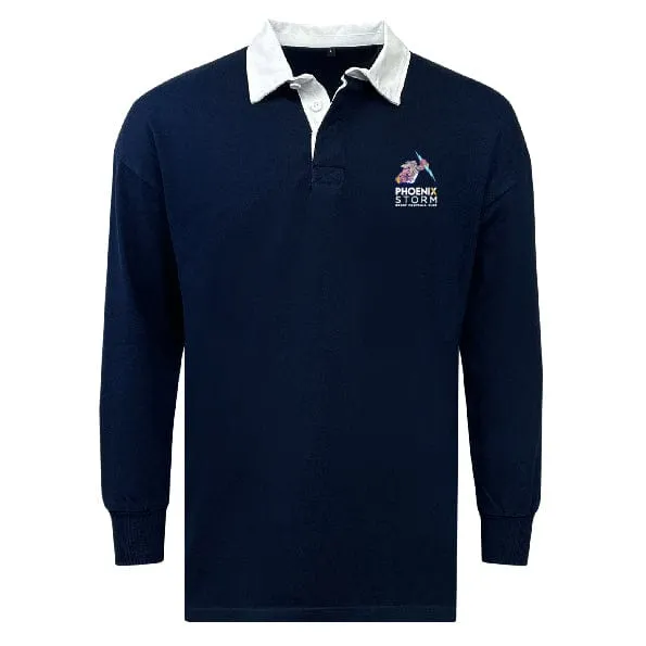 Phoenix Storm RFC Classic Long Sleeve Solid Rugby Jersey