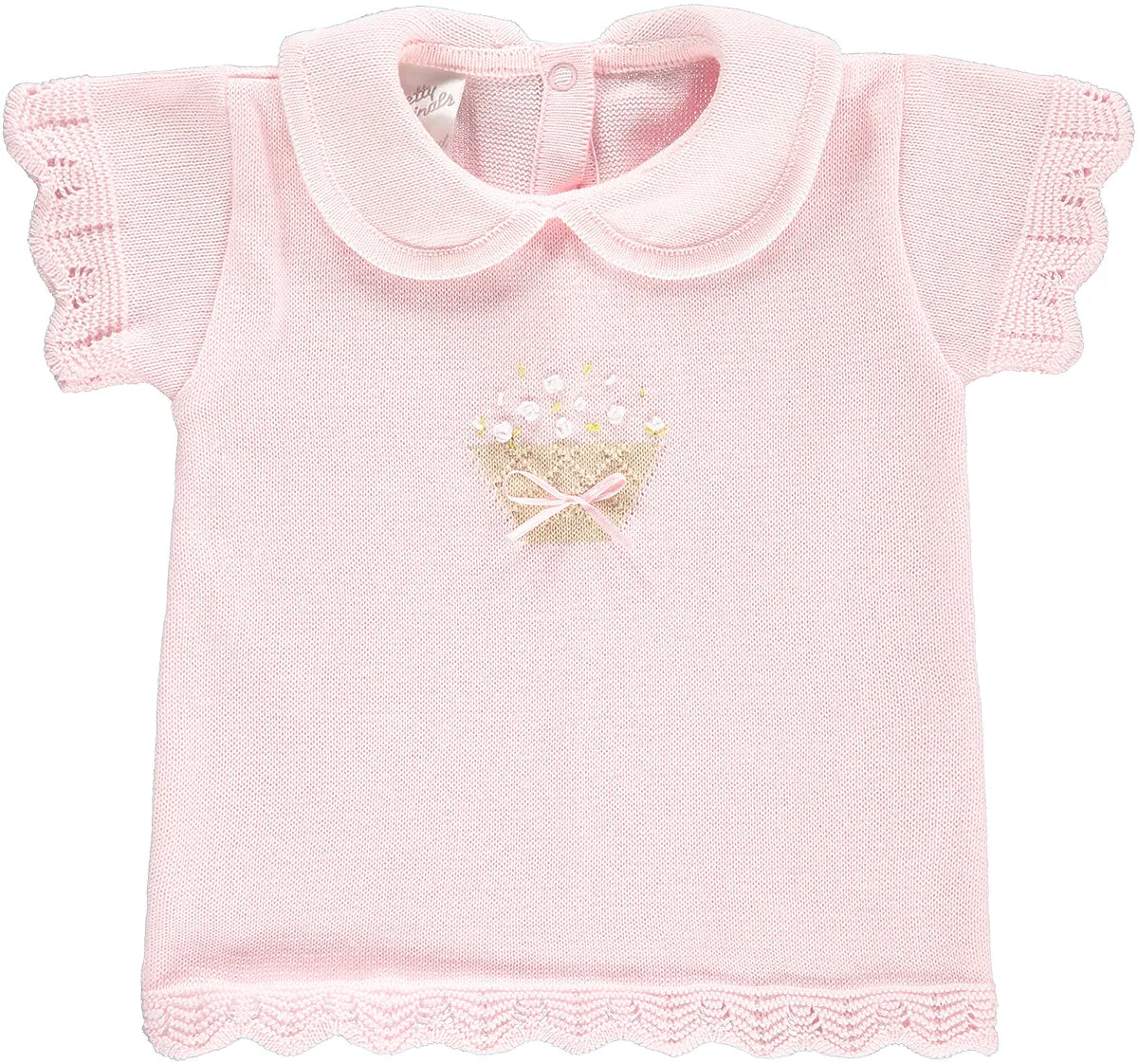 Pink Knitted Shortie Set