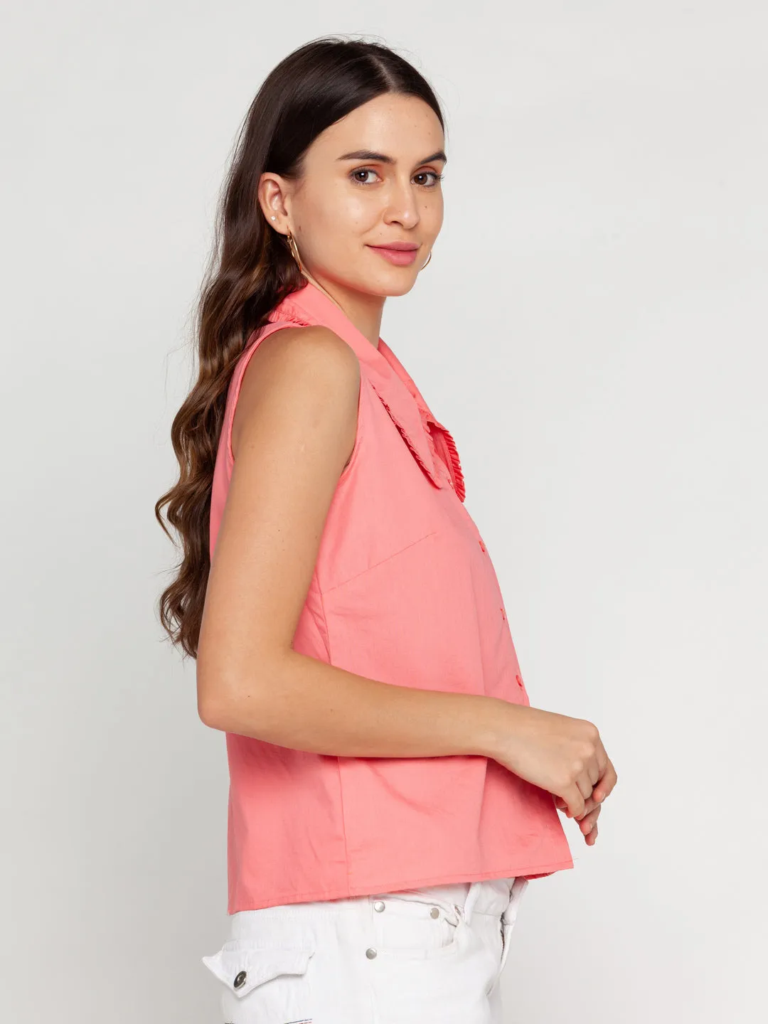 Pink Solid Shirt