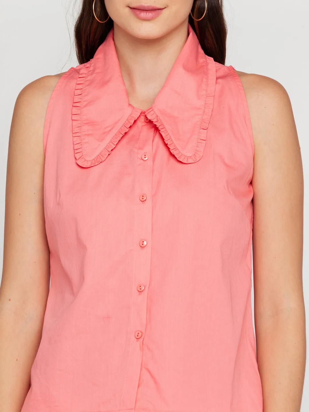 Pink Solid Shirt