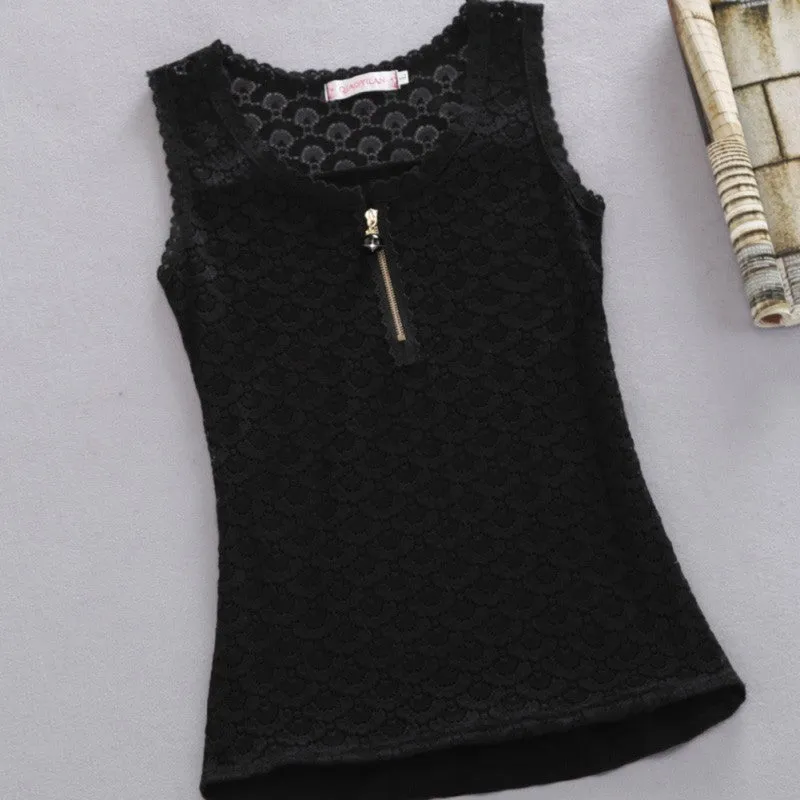 Plus Size Blouse Shirt Women Black/White Blouses O-Neck Lace Floral Fashion Ladies Tops Shirt Clothing