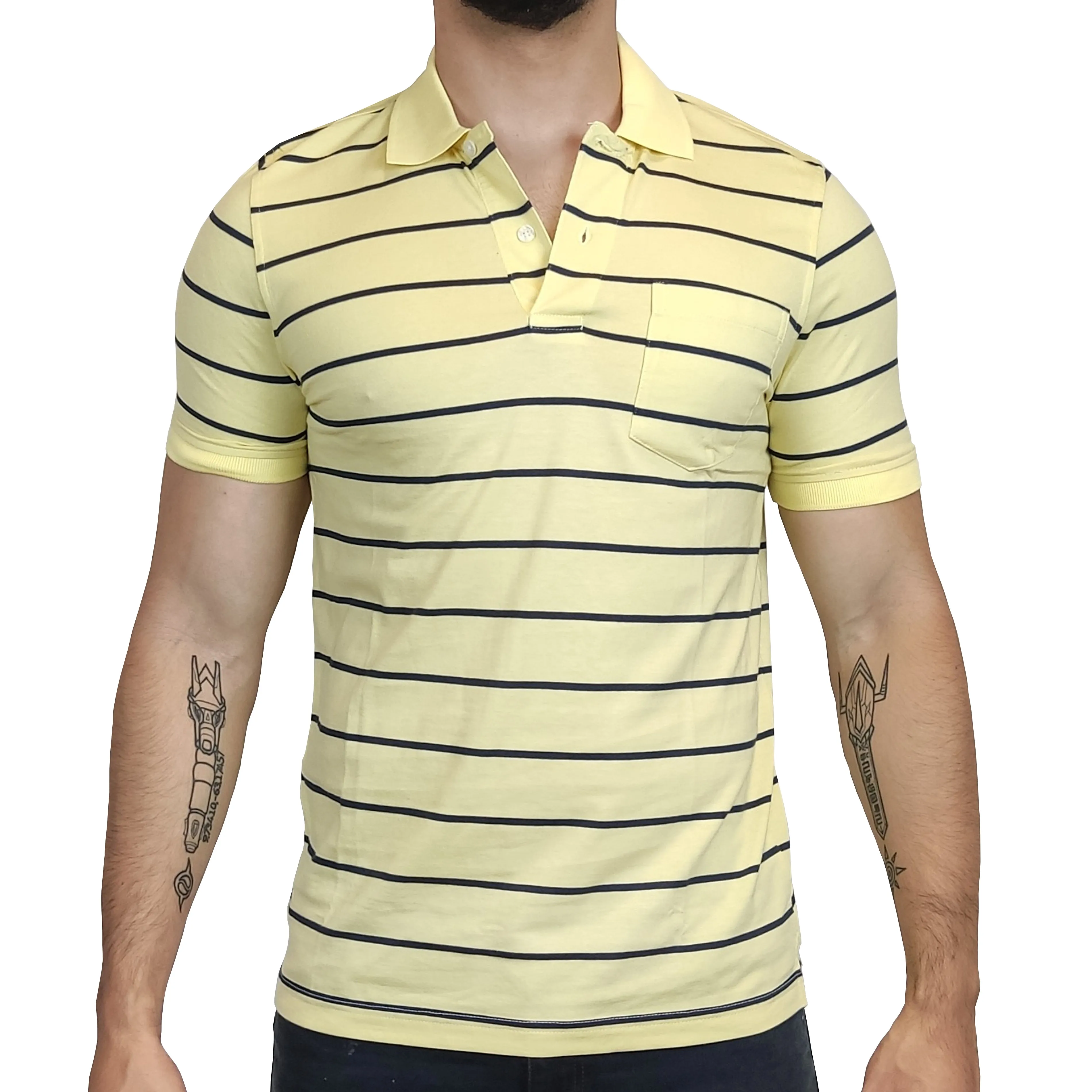 Polo Manga Corta Amici Hombre Classic - Amarillo