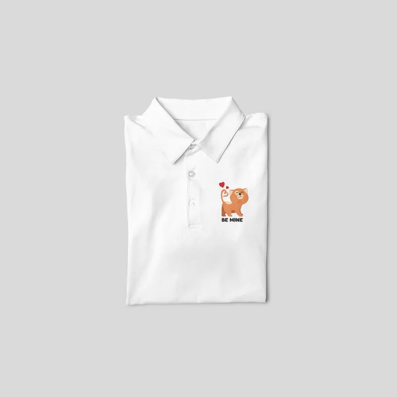 Polo Neck T-Shirt (Men) - Be Mine Valentine (4 Colours)