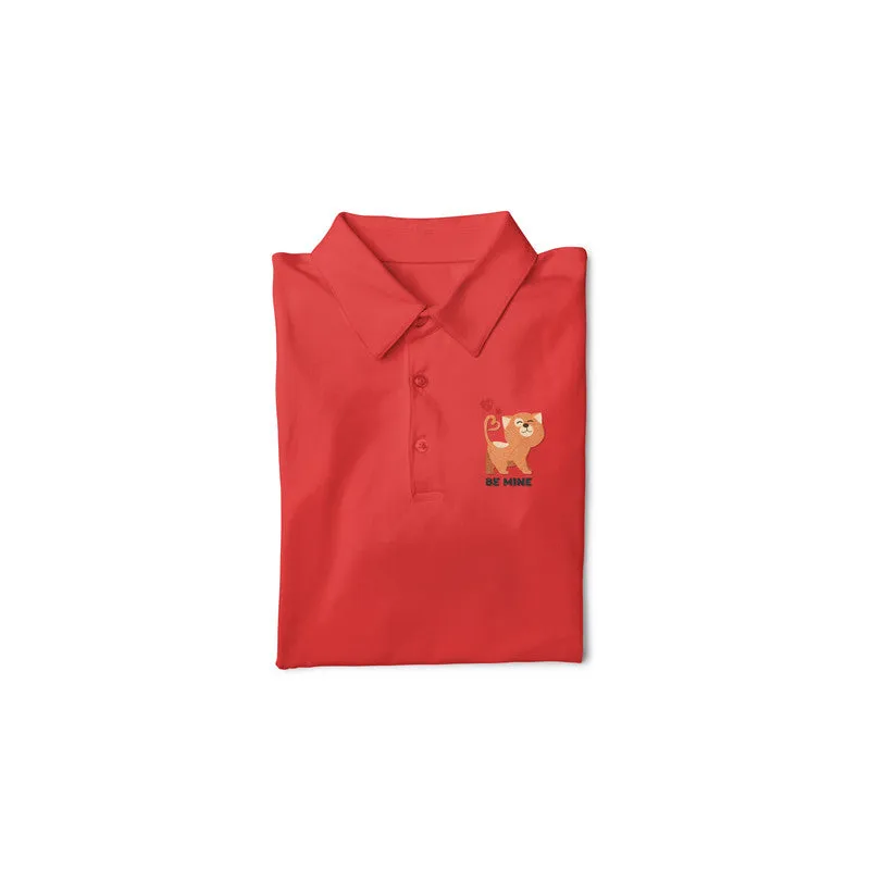 Polo Neck T-Shirt (Men) - Be Mine Valentine (4 Colours)