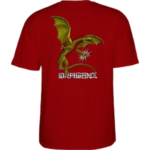 Powell Peralta - Dragon Logo Tee Burgundy