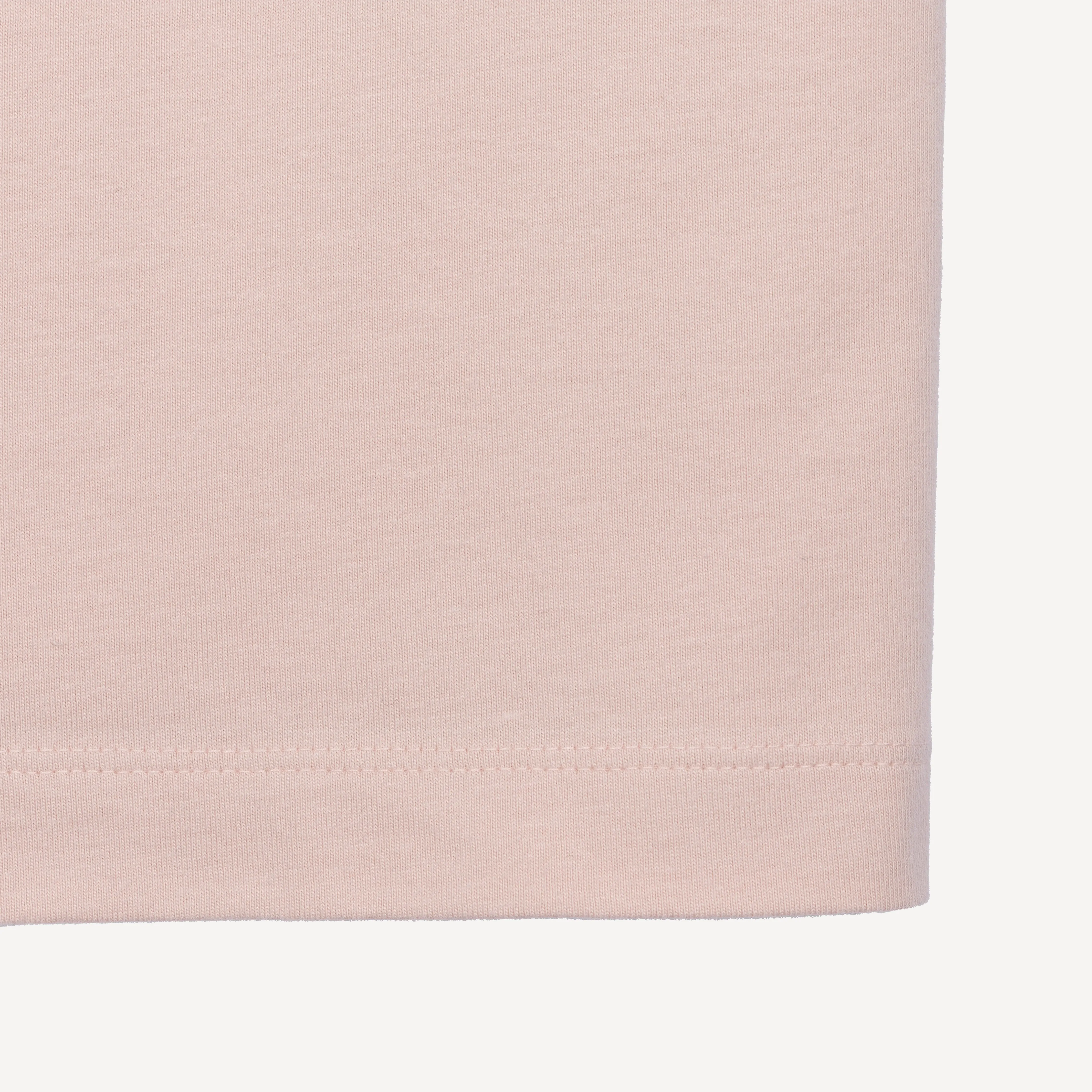 Premium Oversized Fit Tee with Pocket Embroidery - Quartz Pink / Kanji Patience