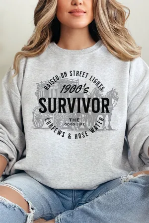 Raised On Street Lights Heavy-weight Crew Sweatshirt