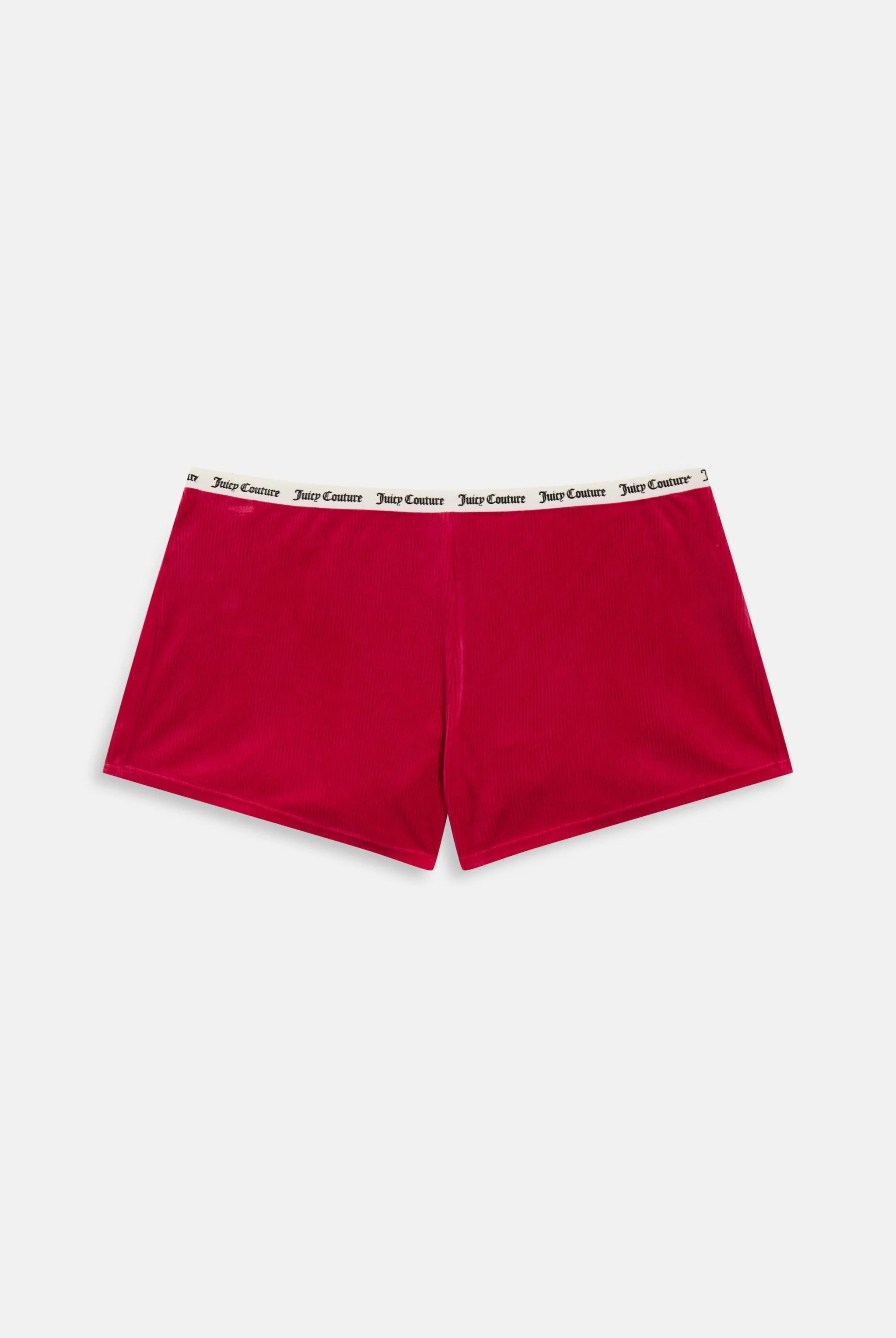 RASPBERRY SORBET RIBBED VELOUR SHORT