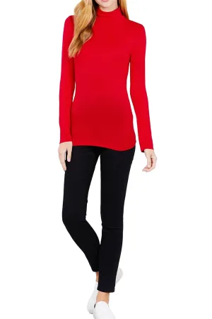 Rayon Spandex Turtle Neck Top Classic Long Sleeve T10073 $5.50Each