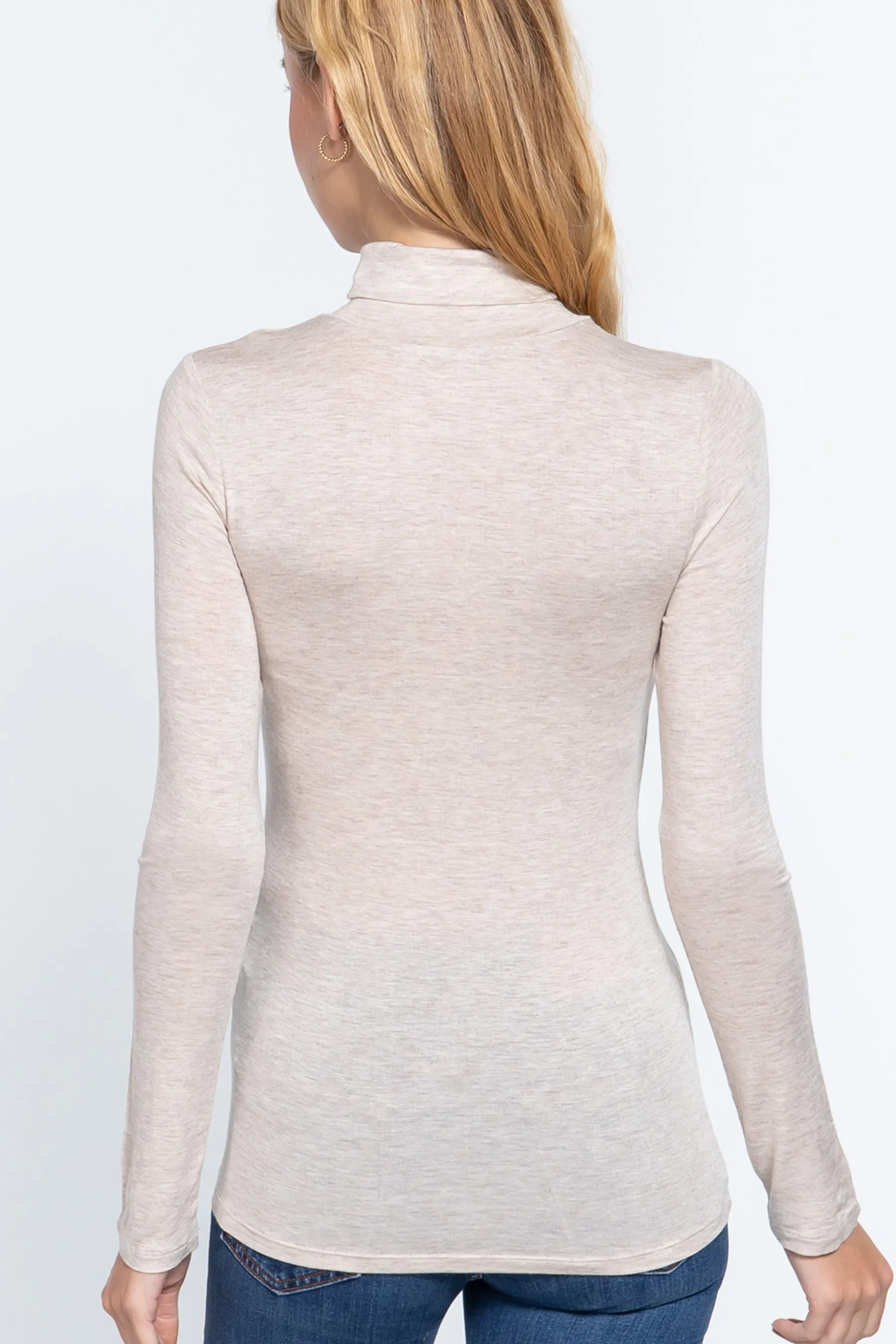 Rayon Spandex Turtle Neck Top Classic Long Sleeve T10073 $5.50Each