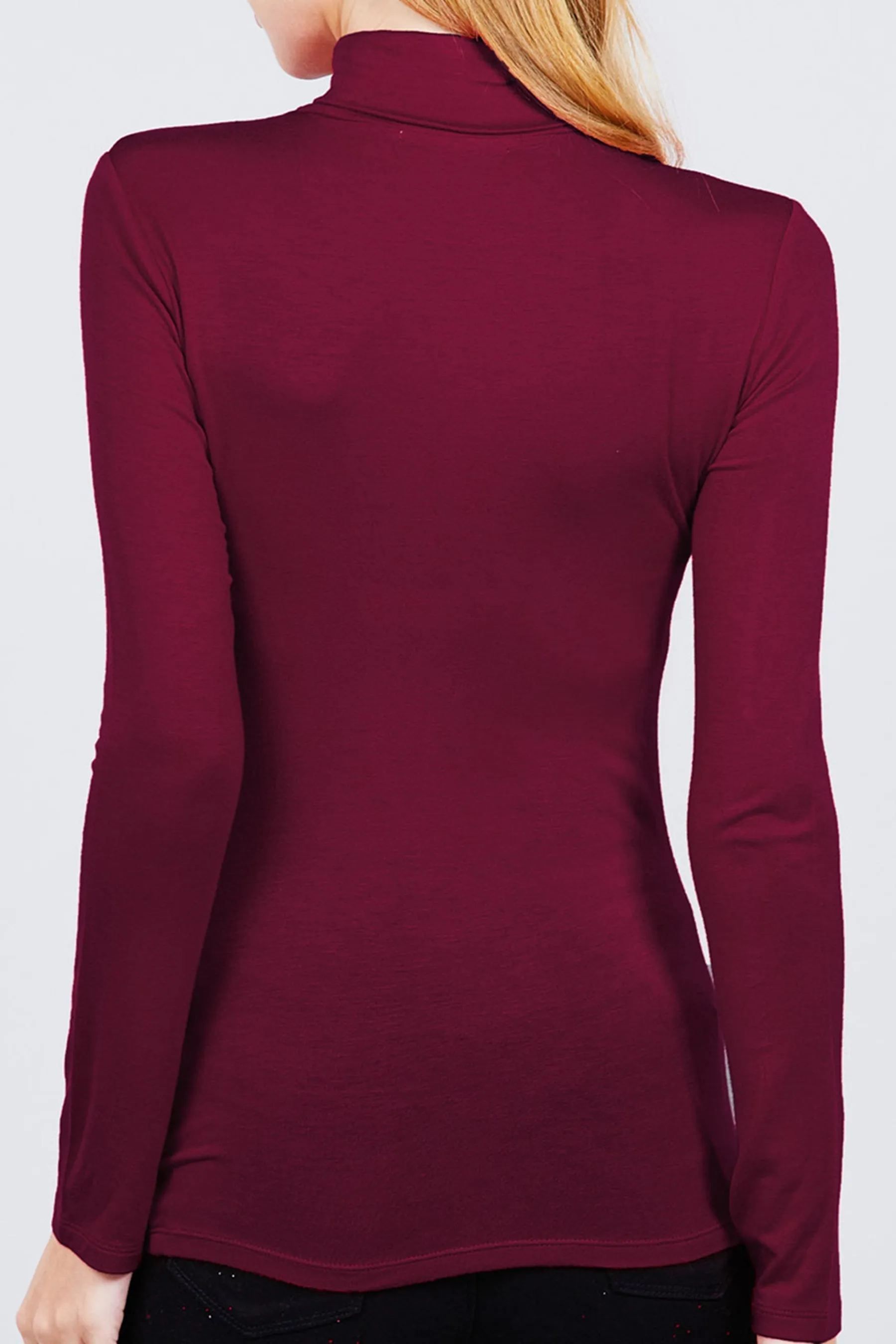 Rayon Spandex Turtle Neck Top Classic Long Sleeve T10073 $5.50Each
