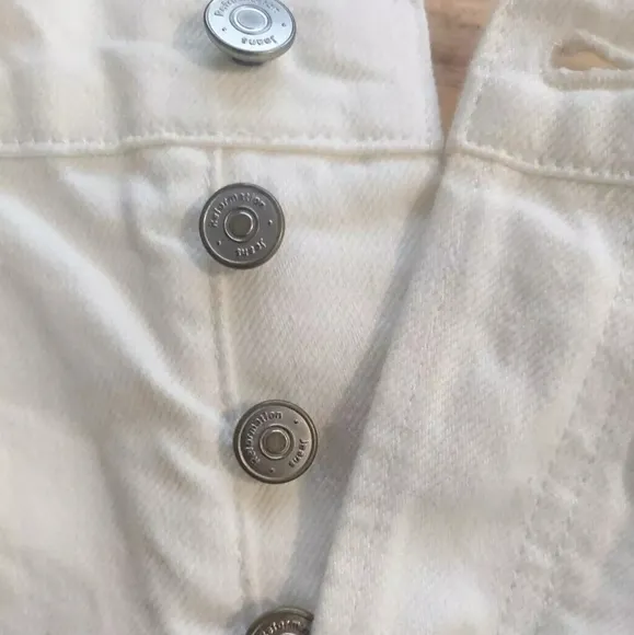 Reformation Womens Shorts Size 27 Button Fly Charlie High Rise Frayed Hem New