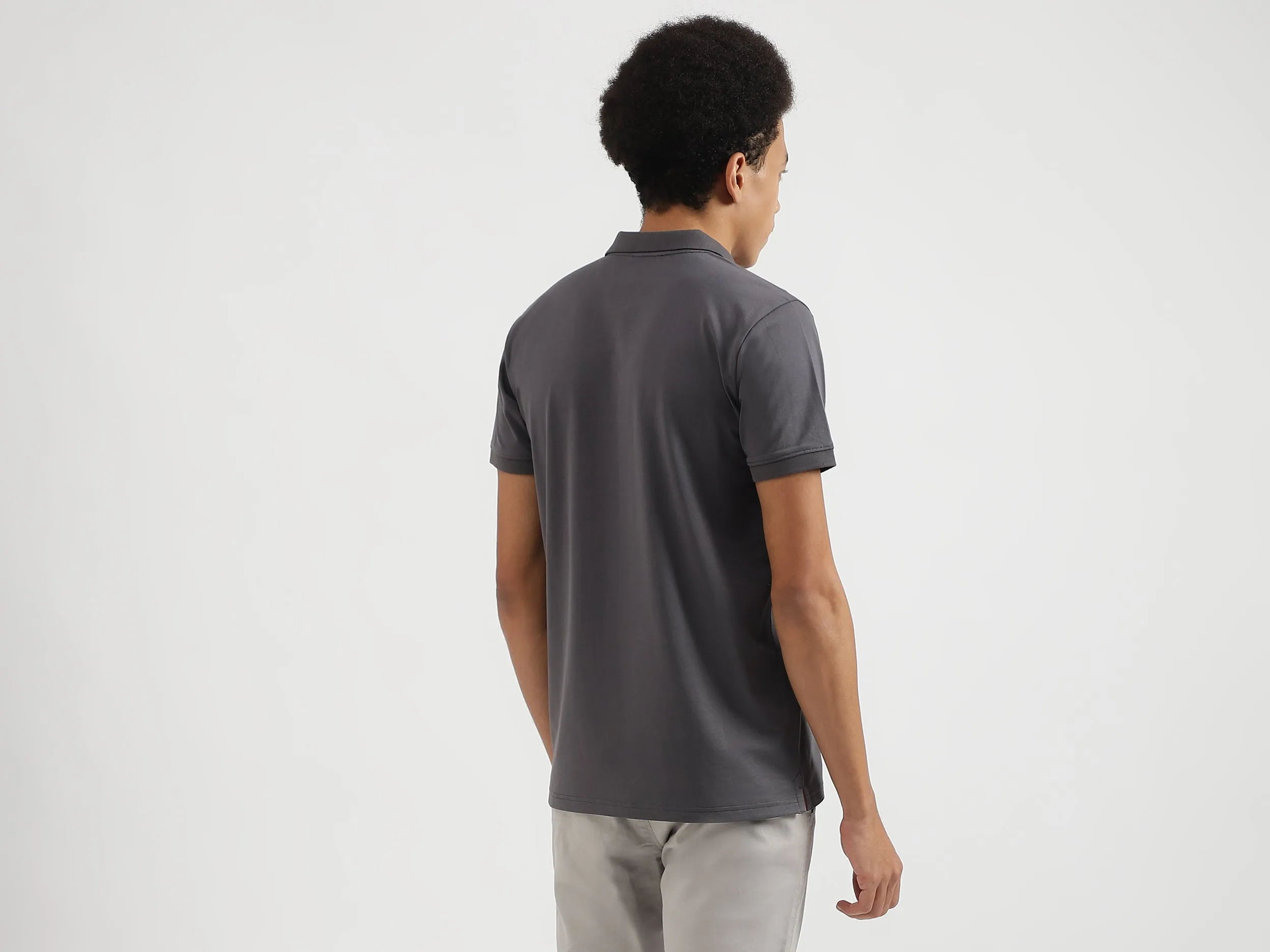 Regular Fit Polo Neck Printed T-Shirts