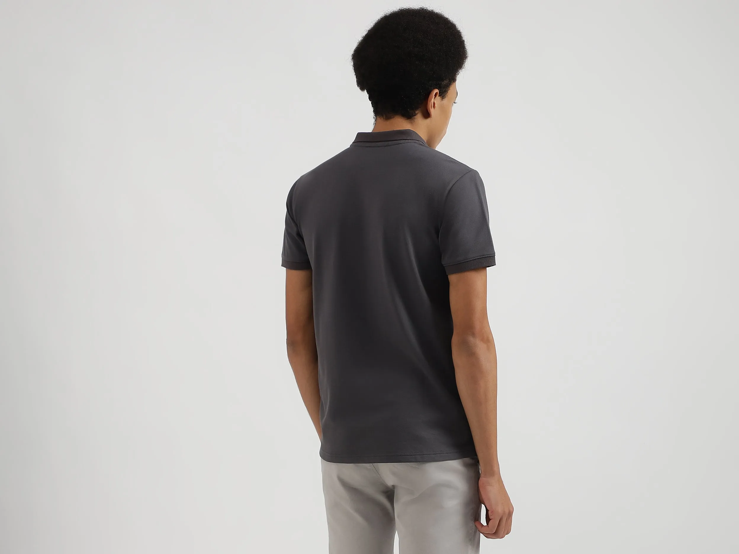 Regular Fit Polo Neck Printed T-Shirts