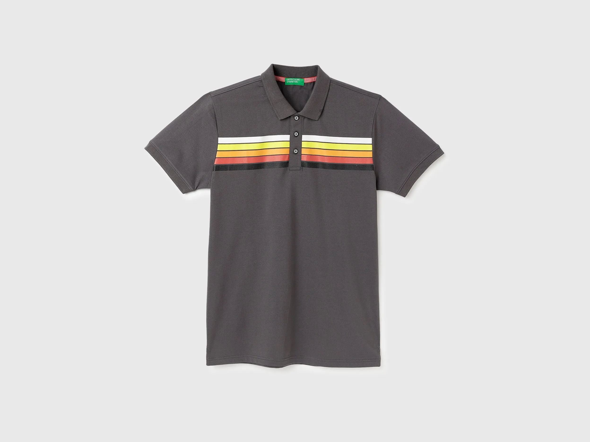 Regular Fit Polo Neck Printed T-Shirts