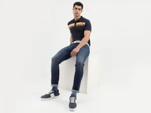 Regular Fit Polo Neck Solid T-Shirts
