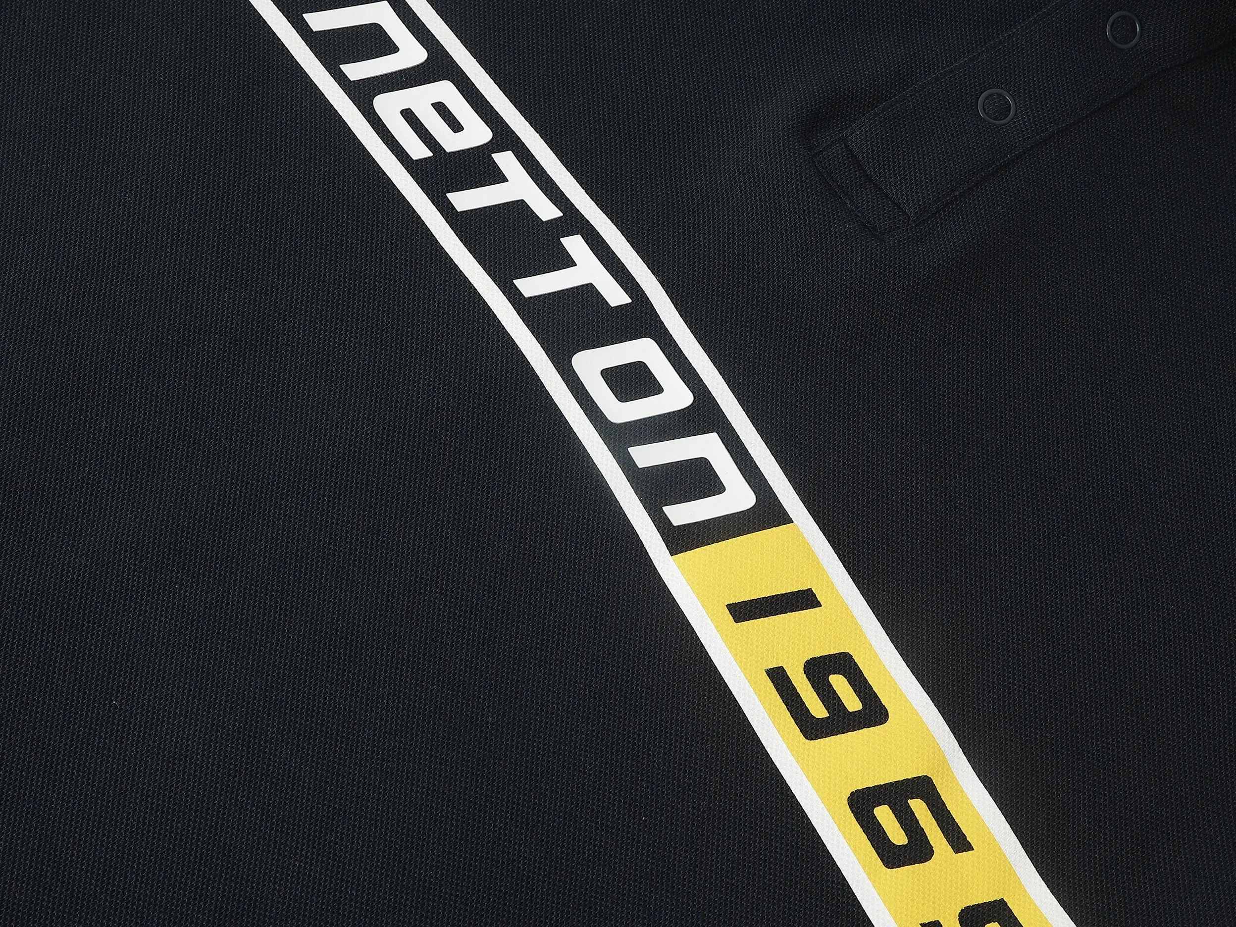 Regular Fit Polo Neck Typography Tshirt