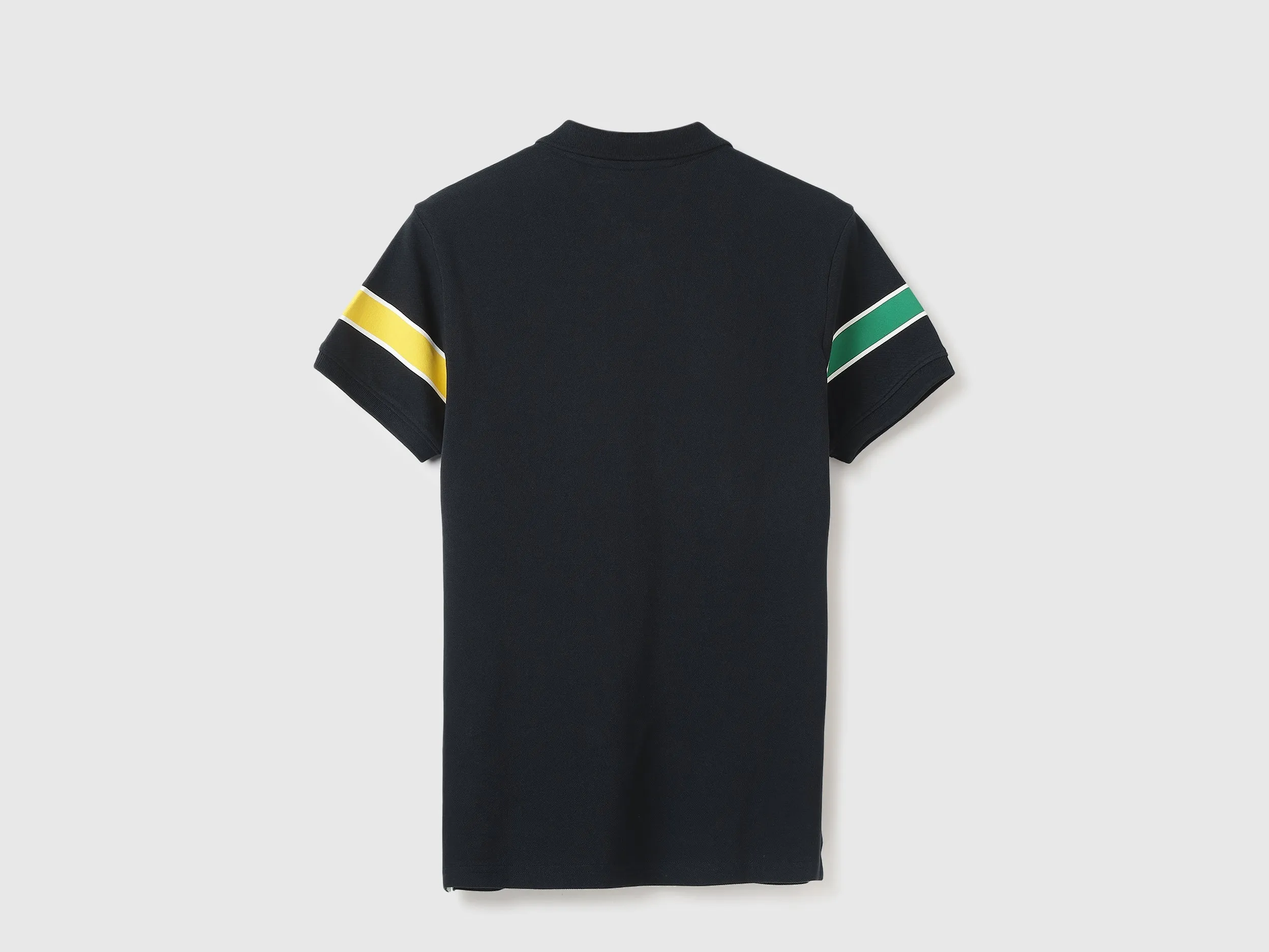 Regular Fit Polo Neck Typography Tshirt
