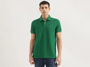 Relaxed Fit Polo Neck Solid T-Shirt