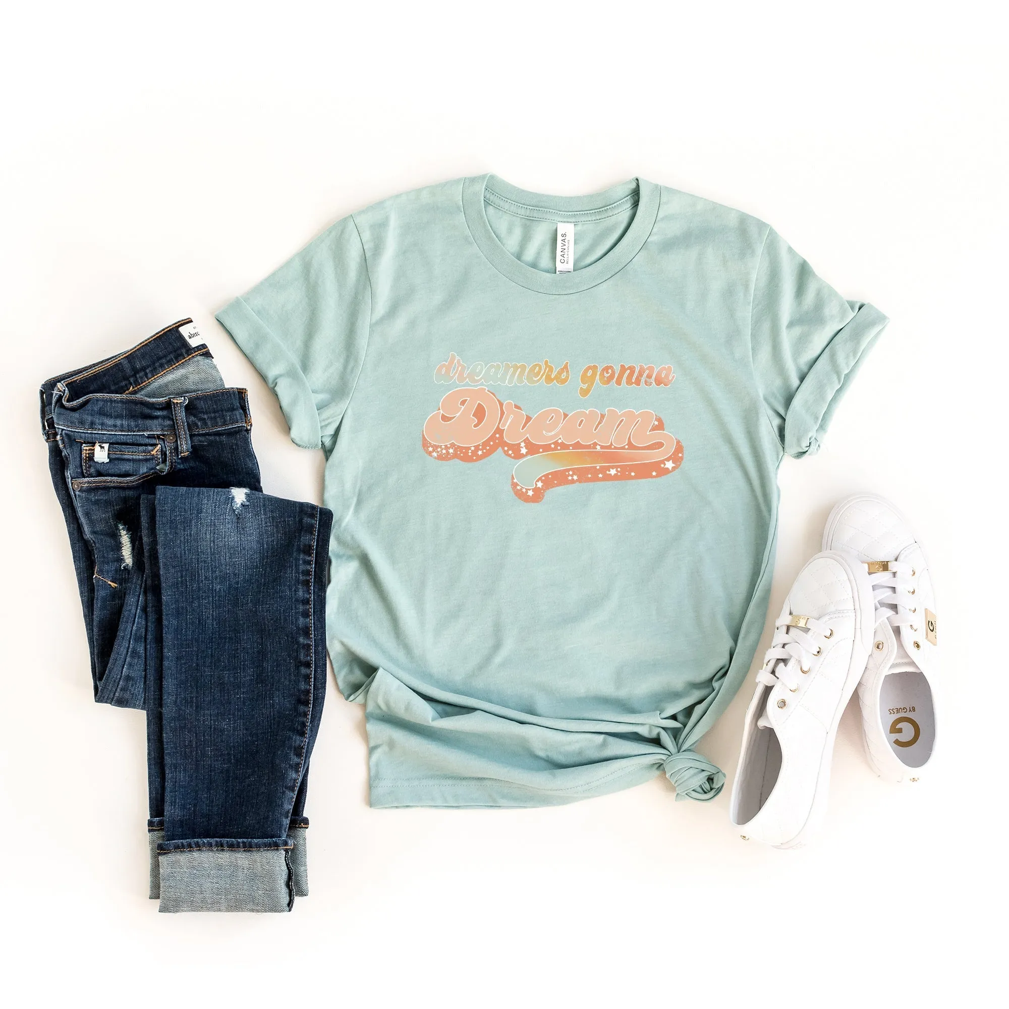 Retro Dreamers Gonna Dream | Short Sleeve Crew Neck
