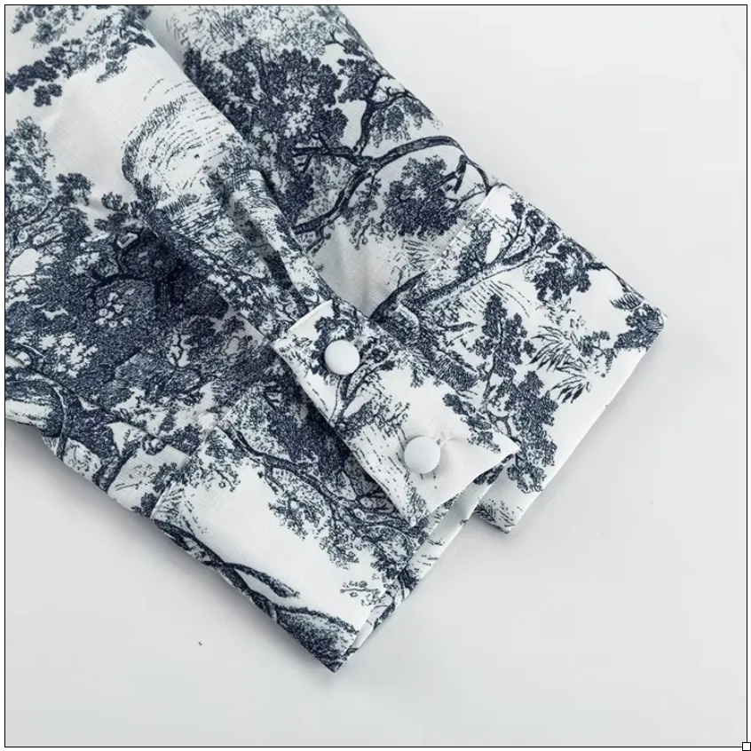 Retro Toile De Jouy Shorts Set