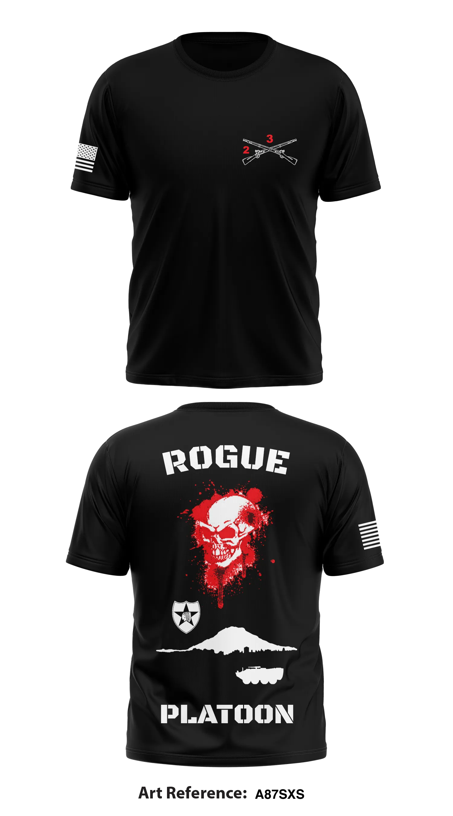 Rogue Platoon Store 1 Core Men's SS Performance Tee - a87sxs