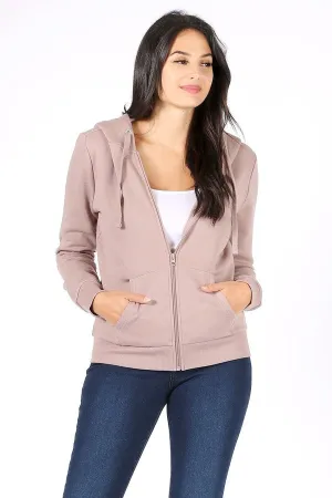 Rosio zip hoodie MOCHA