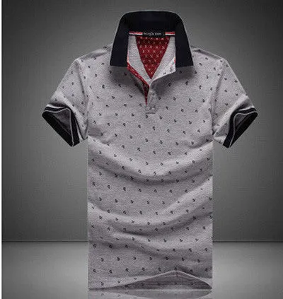 s Mens Printed POLO Shirts s 100% Cotton Short Sleeve Camisas Polo Stand Collar Male Polo Shirt M-3XL.EDA234