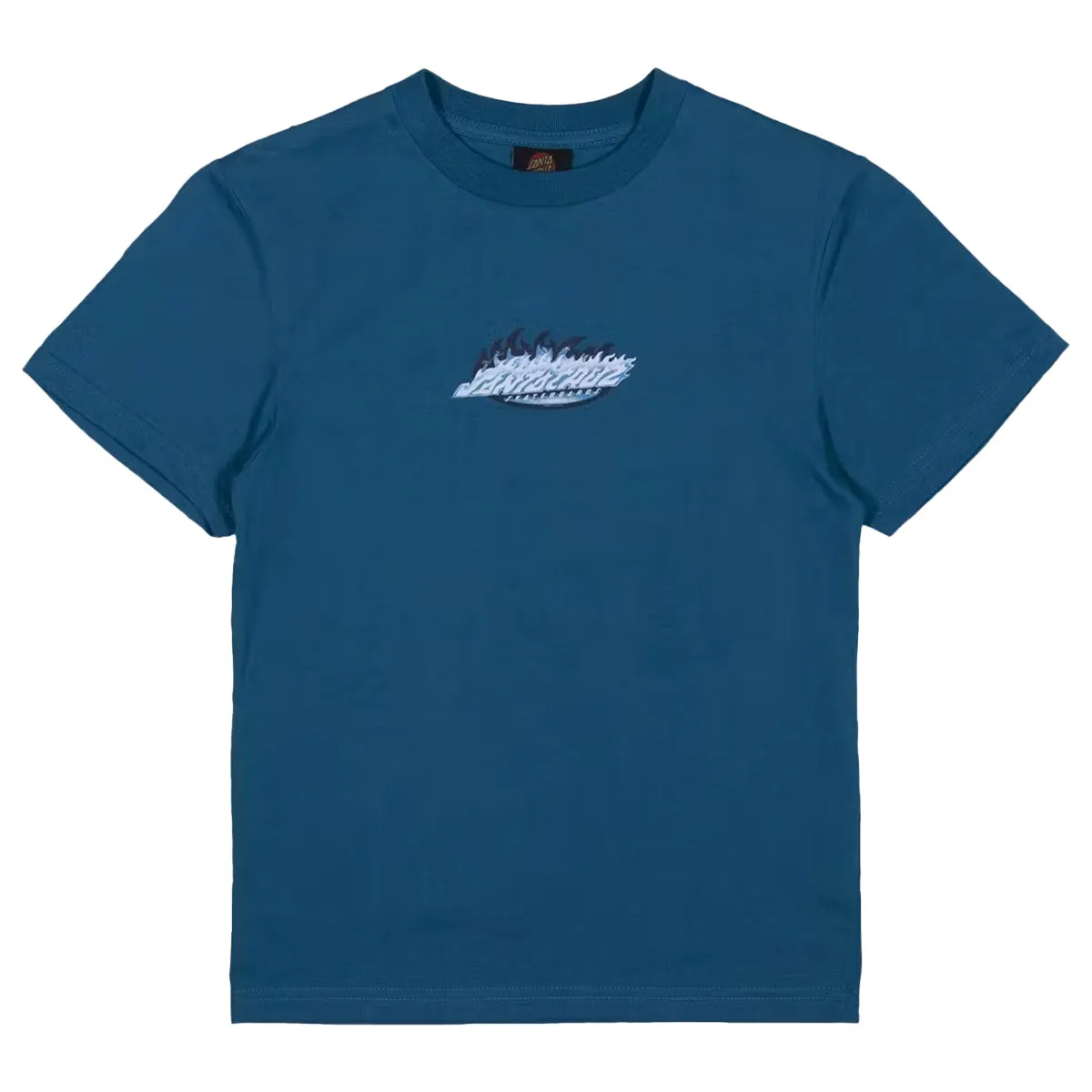 Santa Cruz - Ultimate Flame Dot Youth Tee Teal