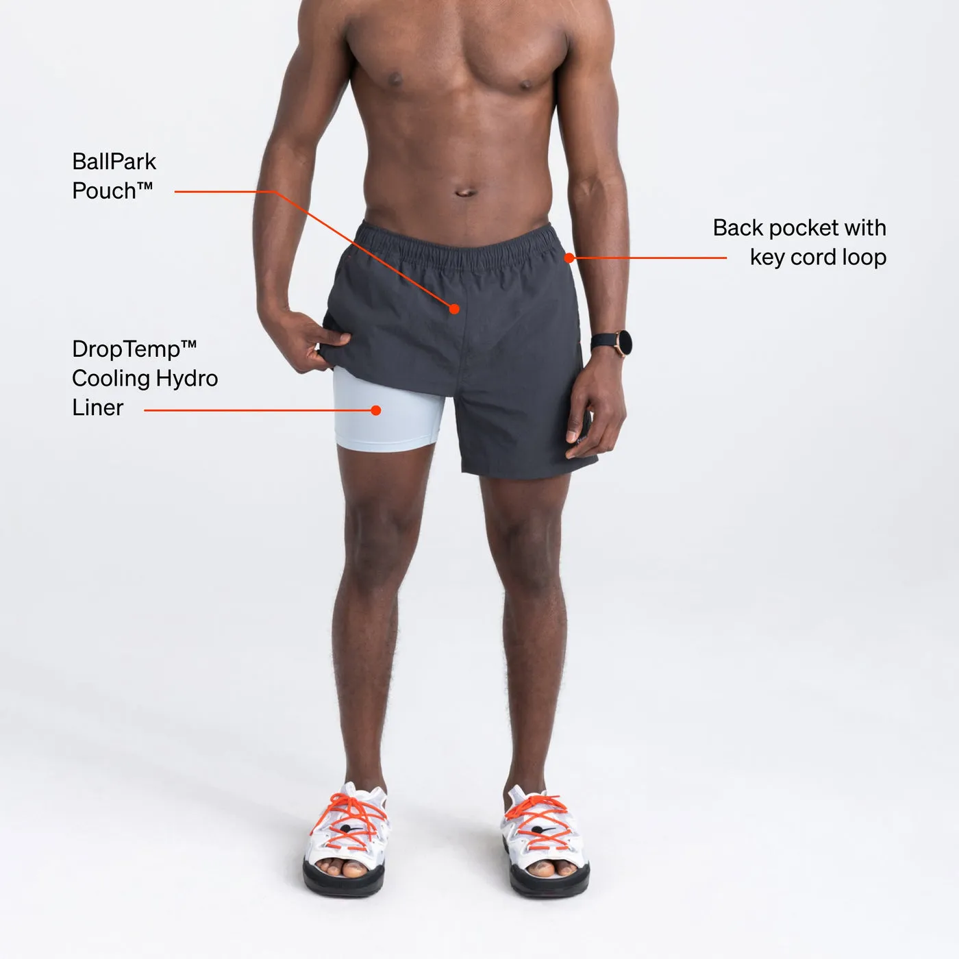 Saxx Go Coastal 2N1 Volley 5" Inseam