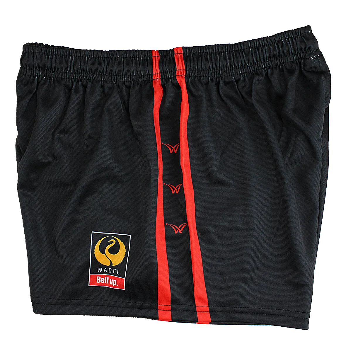SEKEM FOOTBALL SHORTS MENS WACF SPLICED - BLACK/RED