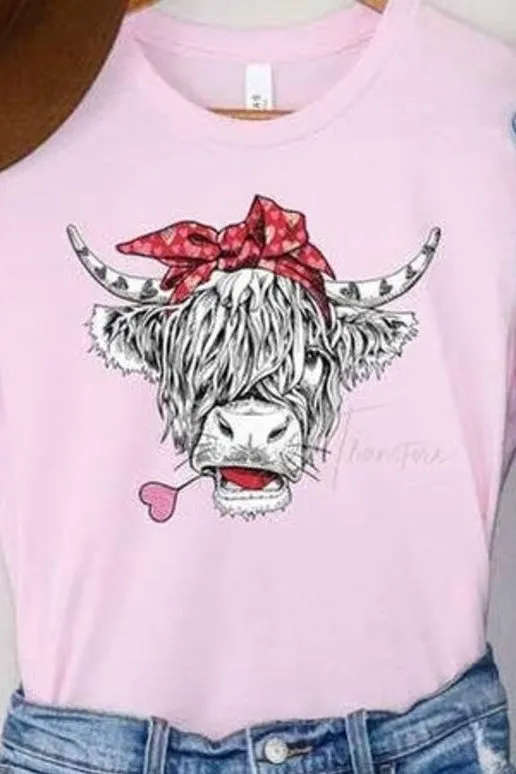 Shaggy Cow Valentine Tee