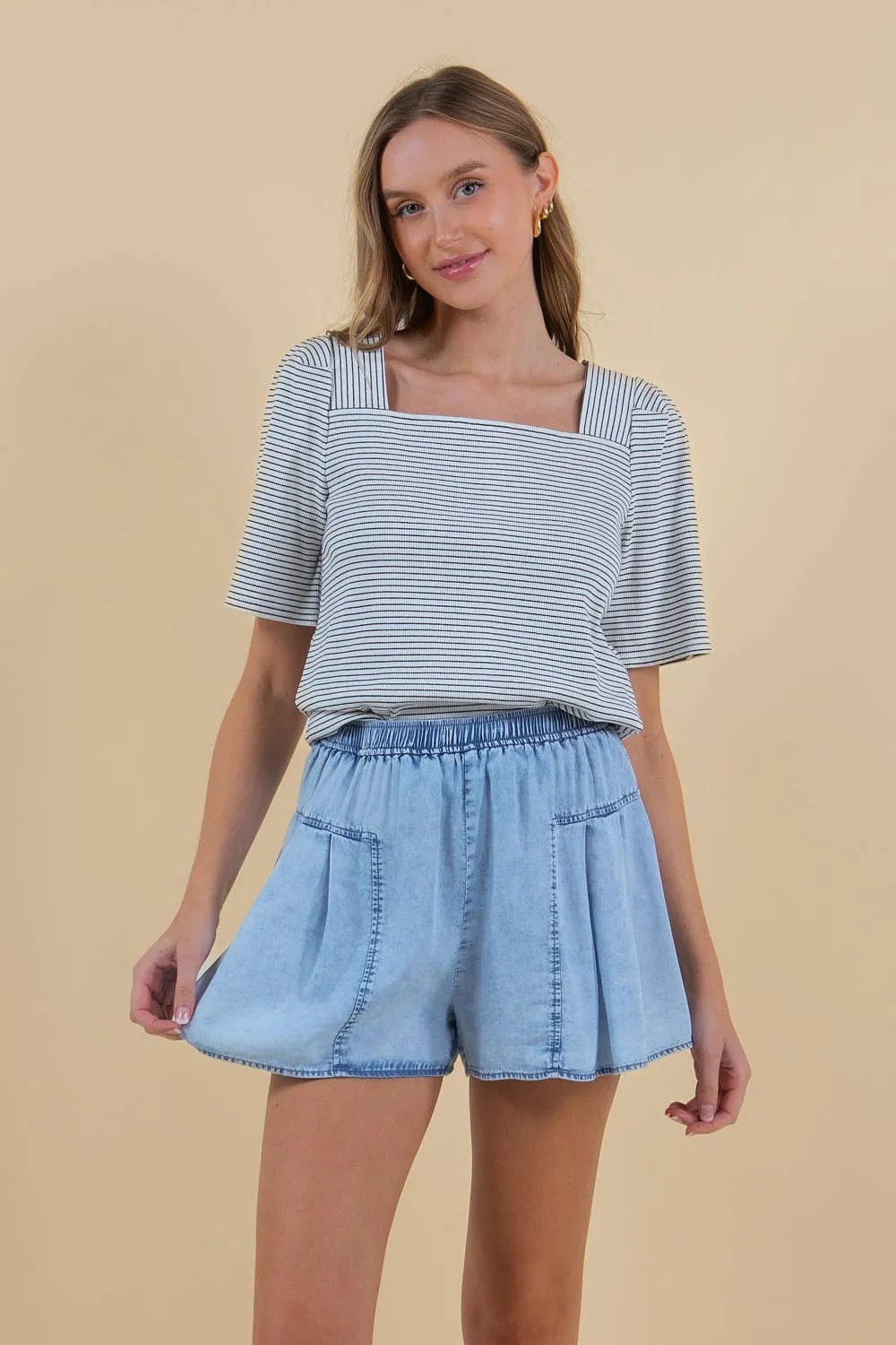 She Sells Seashells Wide Leg Shorts