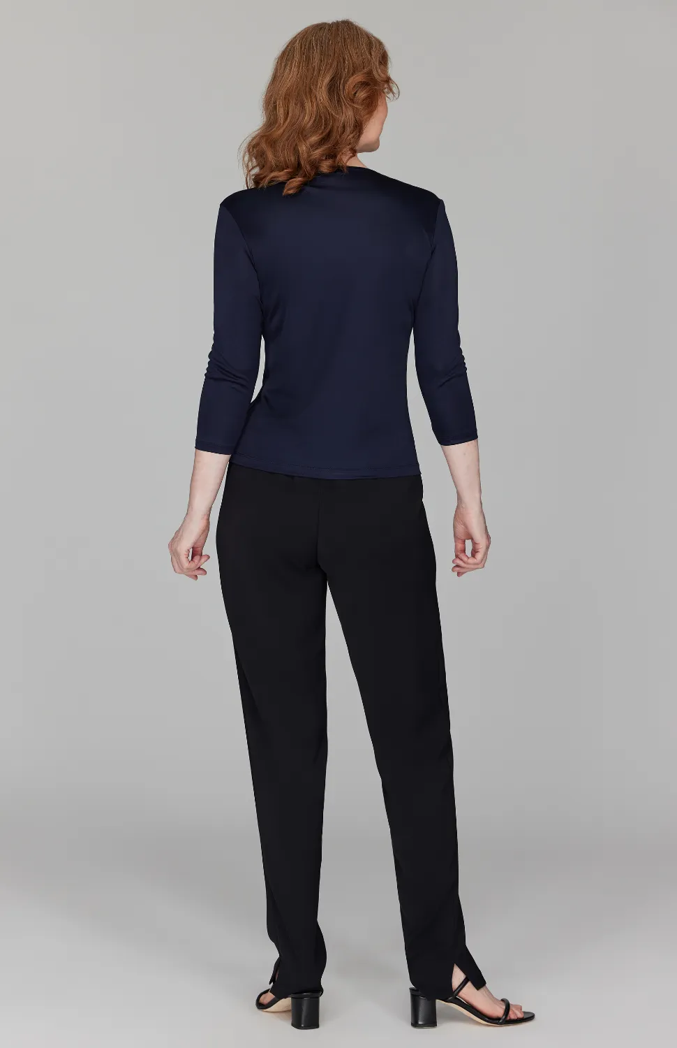 Silk Knit Tee - Midnight
