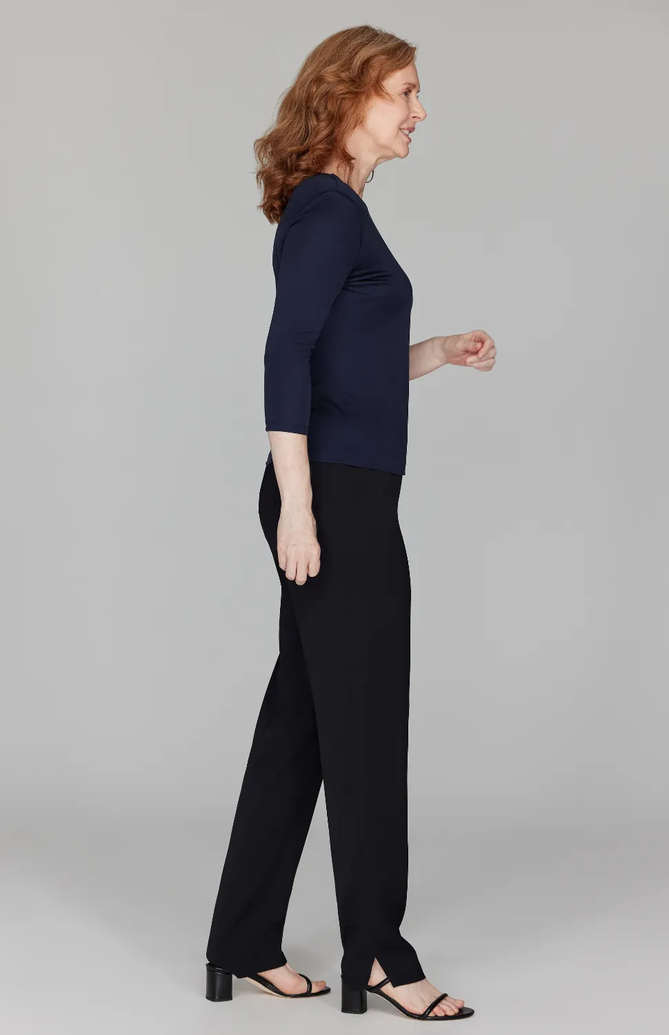 Silk Knit Tee - Midnight
