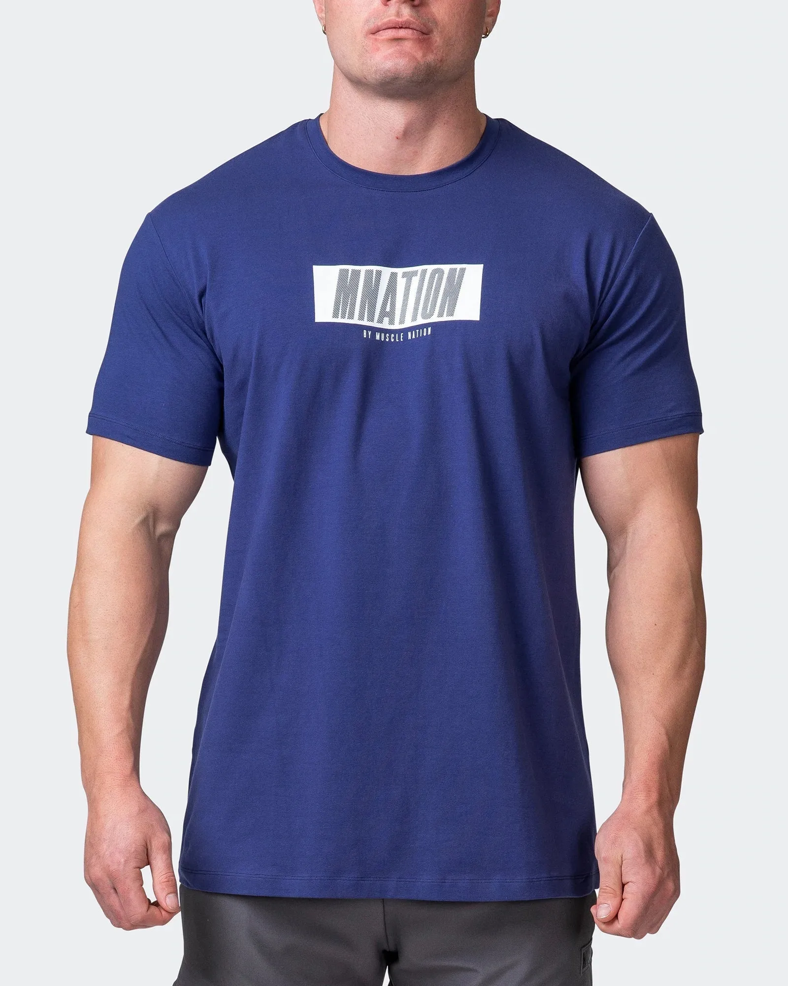 SLASH TEE Dark Cobalt