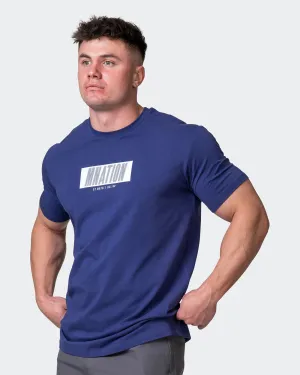 SLASH TEE Dark Cobalt