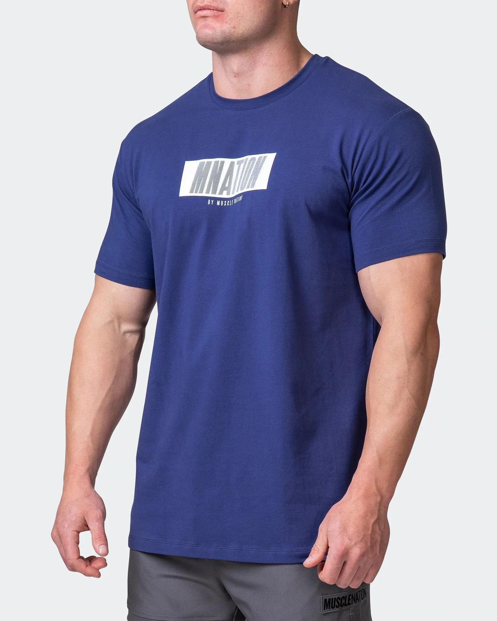 SLASH TEE Dark Cobalt