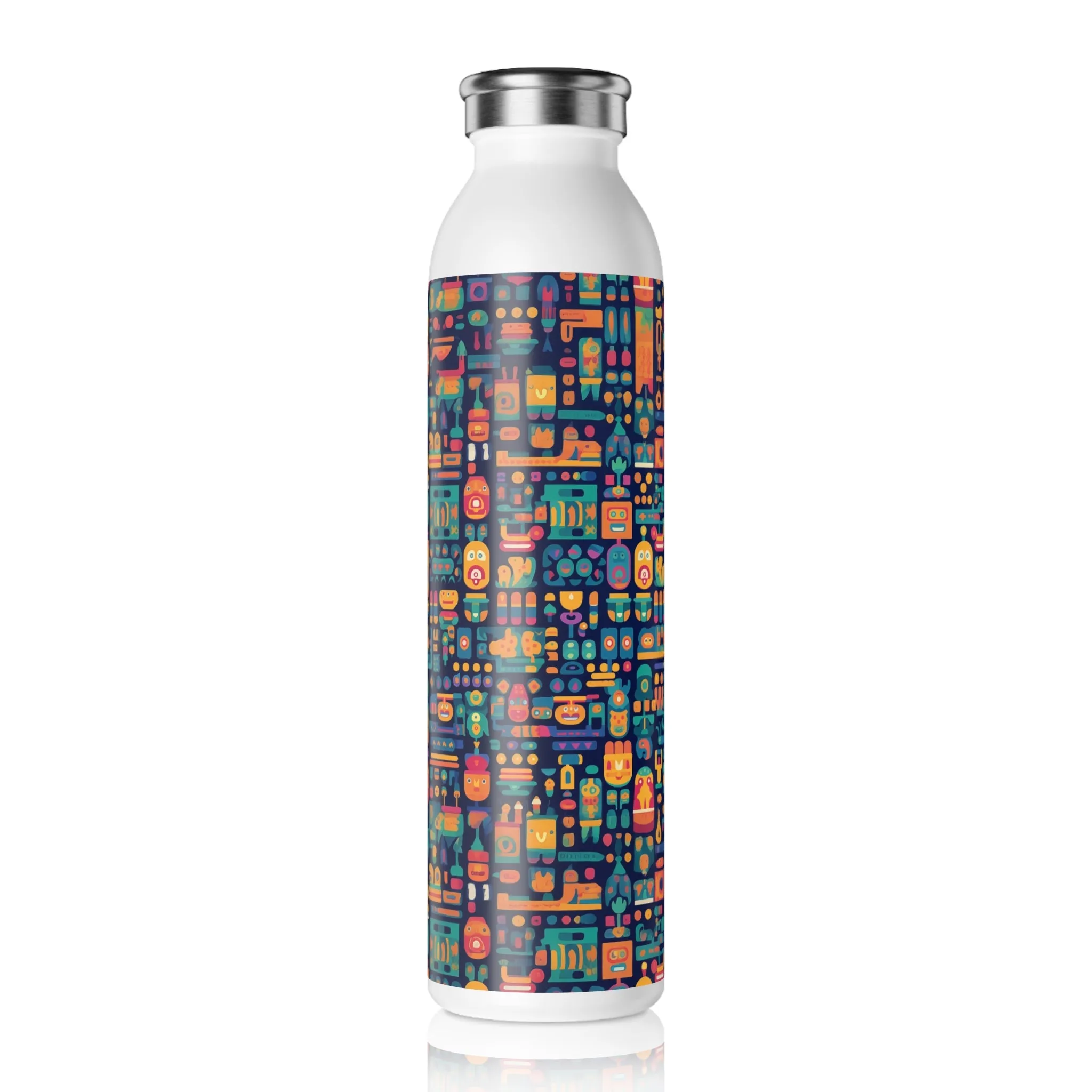 Slim Water Bottle - Anika Trikonasana Space Invader
