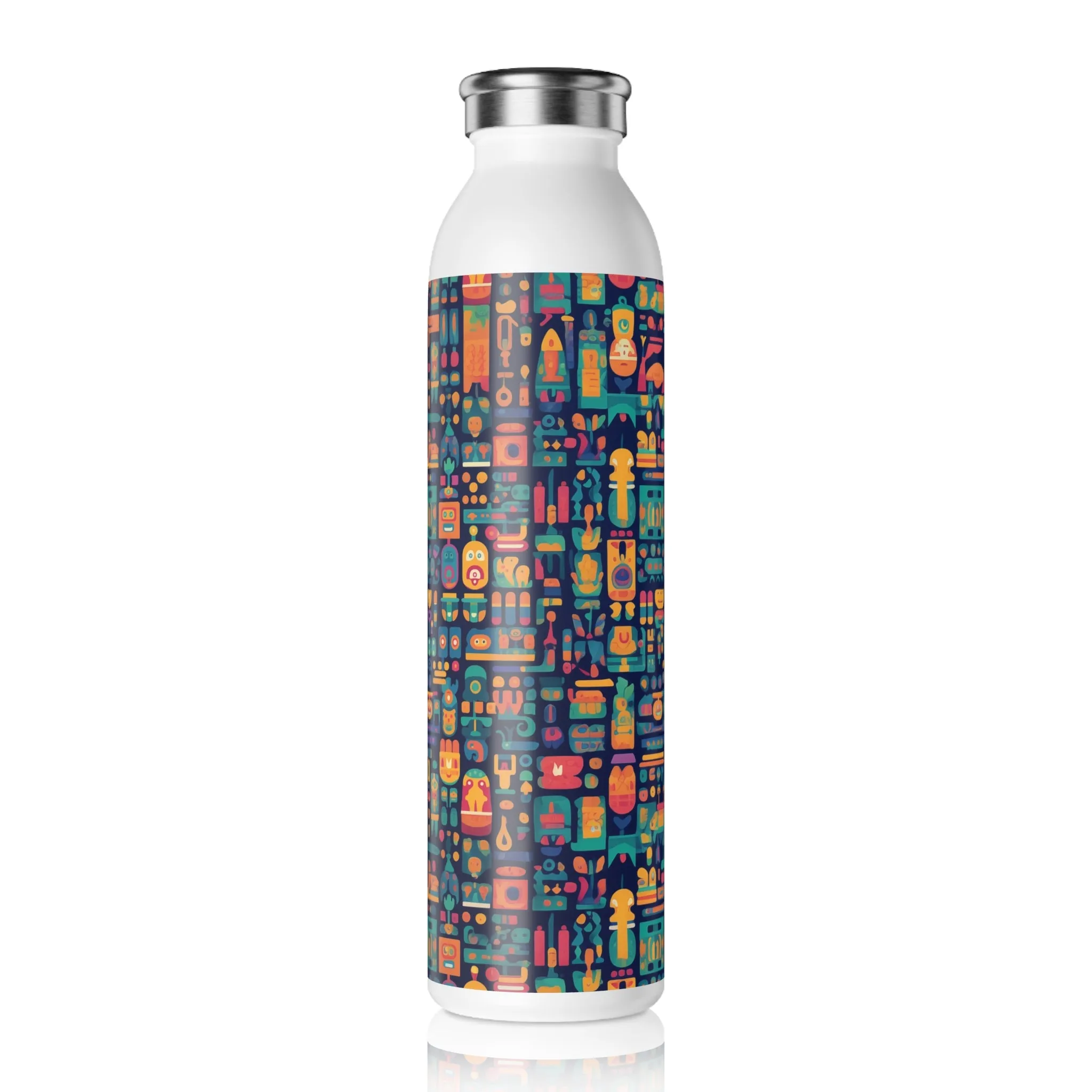 Slim Water Bottle - Anika Trikonasana Space Invader