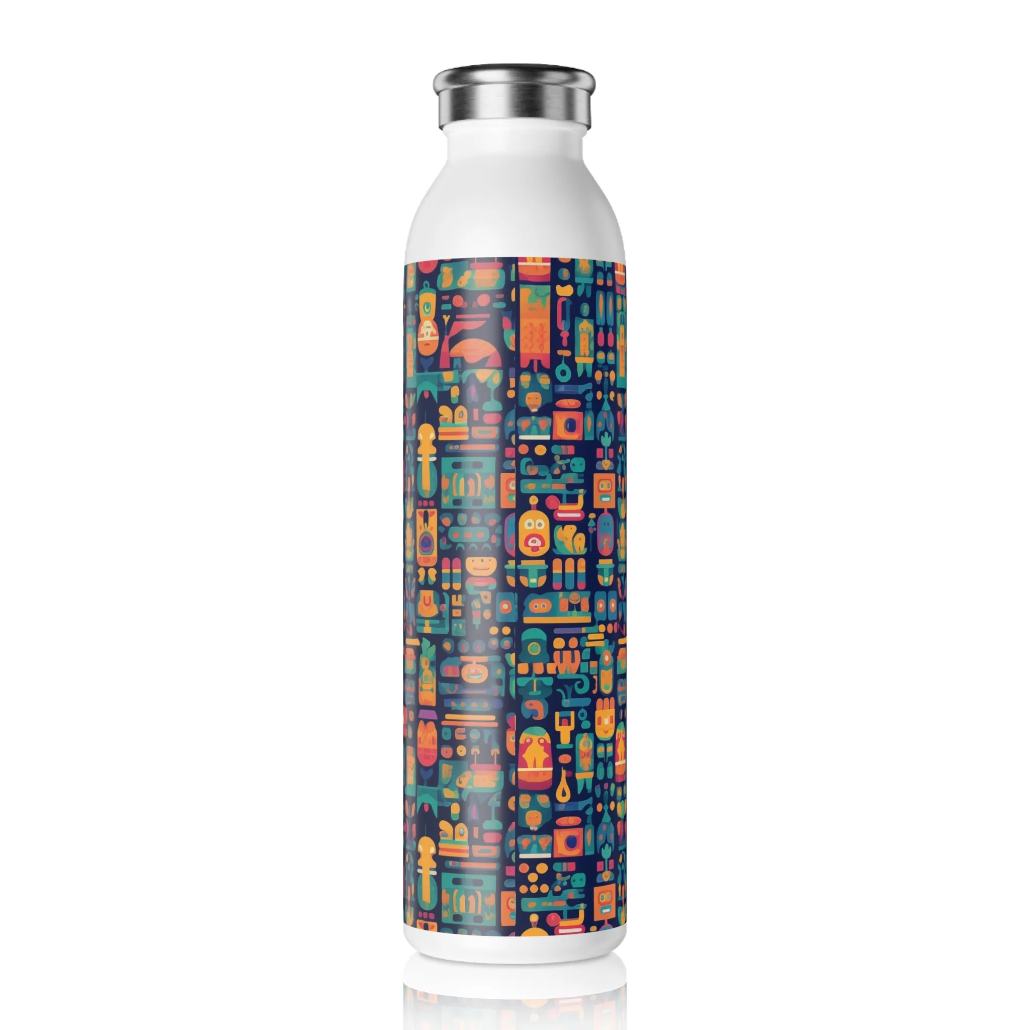 Slim Water Bottle - Anika Trikonasana Space Invader