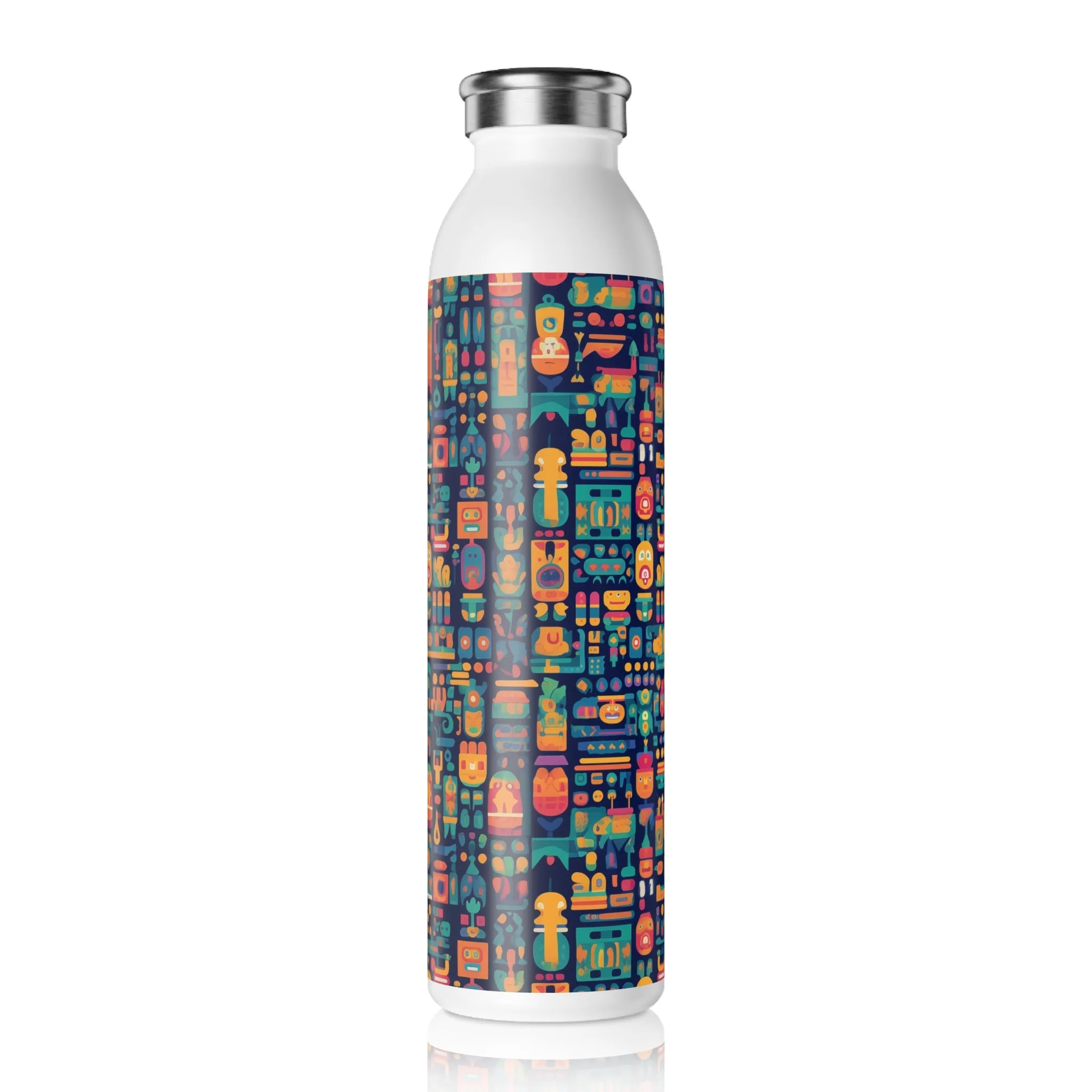 Slim Water Bottle - Anika Trikonasana Space Invader