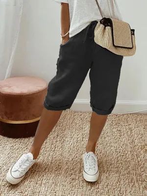 Sloane | Lightweight Cotton-Linen Shorts