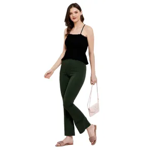 SMOCKED RUFFLE CROPPED COTTON MODAL SPANDEX TOP
