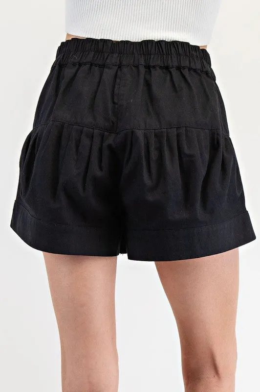 So Me Pinched Button Down Shorts