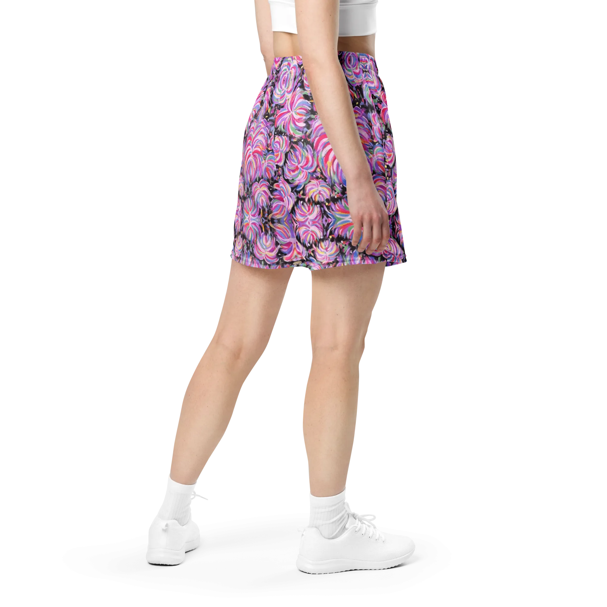 Soft Athletic Shorts (100% Recycled Material)- "Fluffy" Design
