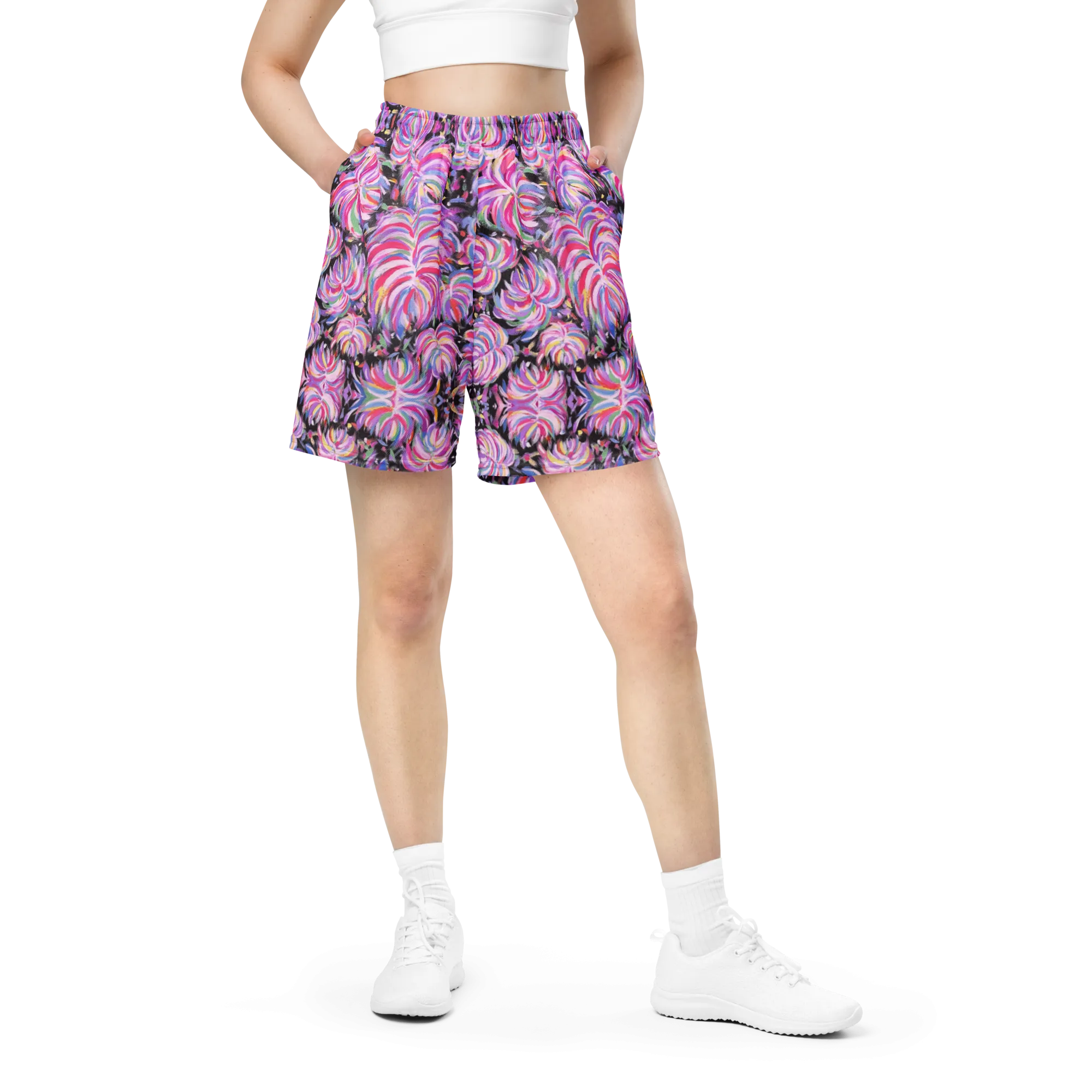 Soft Athletic Shorts (100% Recycled Material)- "Fluffy" Design