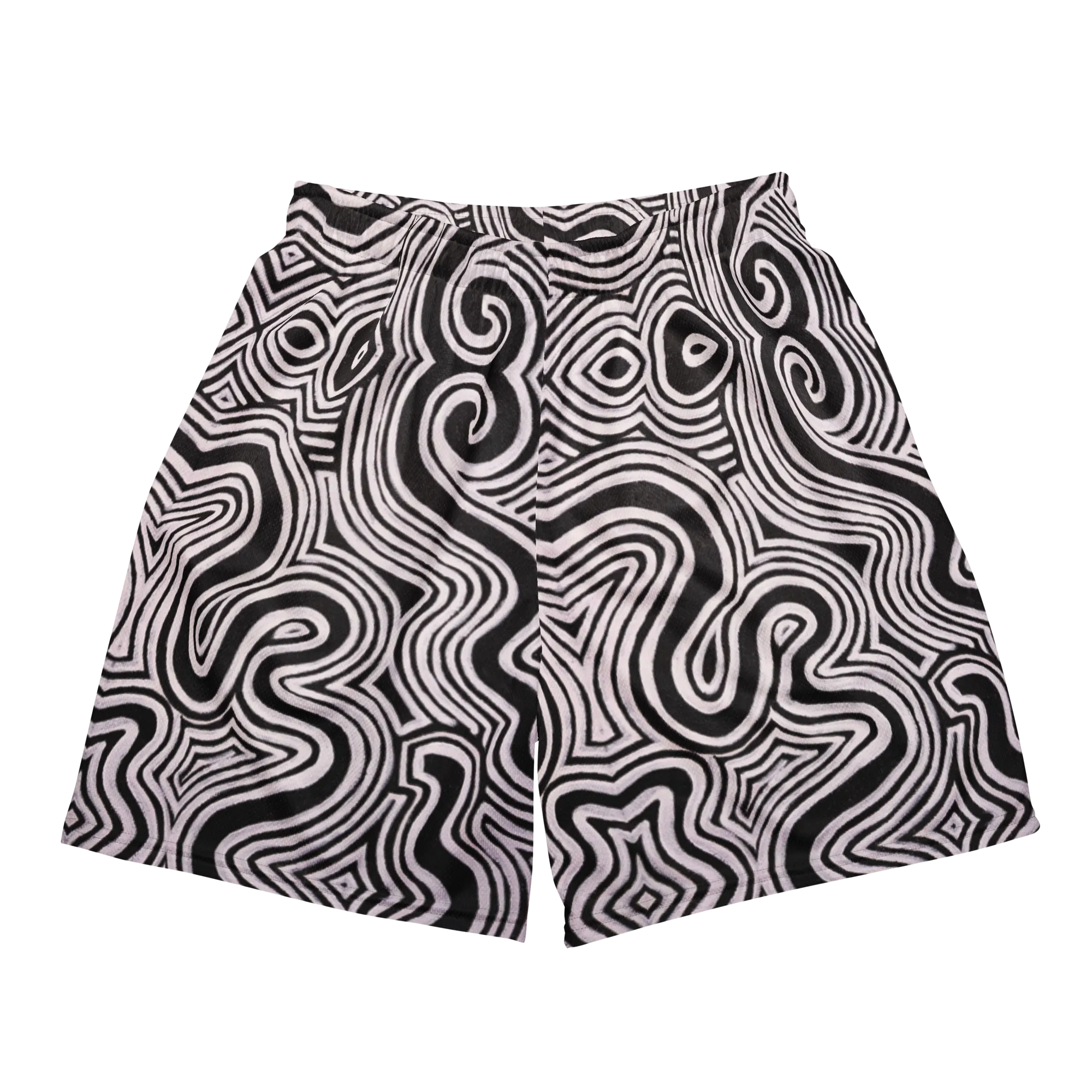 Soft Athletic Shorts (100% Recycled Material)- "Record Player" Design